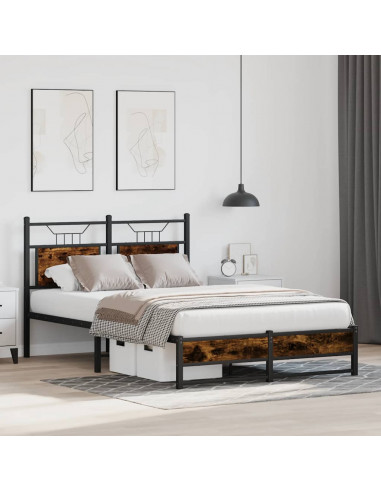 Giroletto senza Materasso Rovere Fumo 120x200 cm in Truciolato