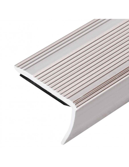 Profili a L per Gradini 15 pz in Alluminio 90 cm Champagne