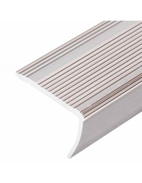 Profili a L per Gradini 15 pz in Alluminio 100 cm Champagne