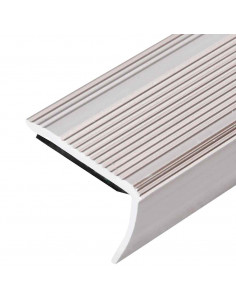 Profili a L per Gradini 5 pz in Alluminio 90 cm Champagne