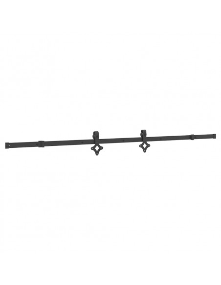 Porta Scorrevole con Set Hardware 85x210 cm Legno Massello Pino