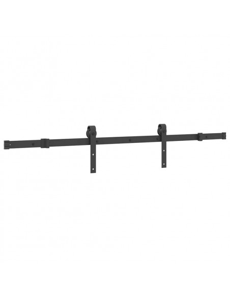 Porta Scorrevole con Set Hardware 85x210 cm Legno Massello Pino