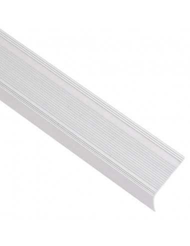 Profili a L per Gradini 15 pz in Alluminio 90 cm Argento