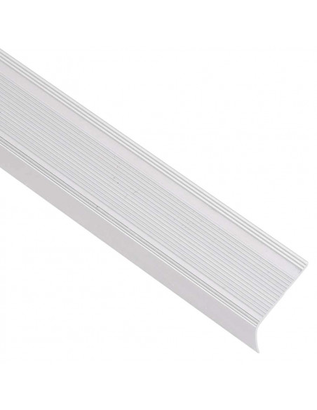 Profili a L per Gradini 15 pz in Alluminio 90 cm Argento