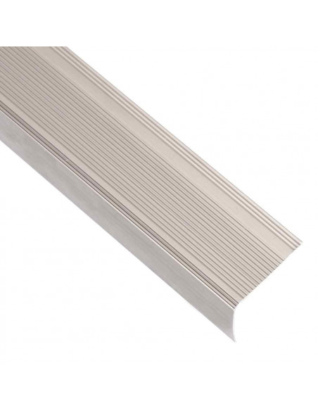 Profili a L per Gradini 15 pz in Alluminio 100 cm Champagne