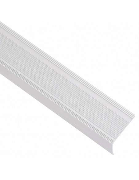 Profili a L per Gradini 15 pz in Alluminio 100 cm Argento