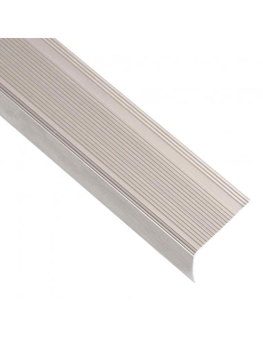 Profili a L per Gradini 15 pz in Alluminio 90 cm Champagne