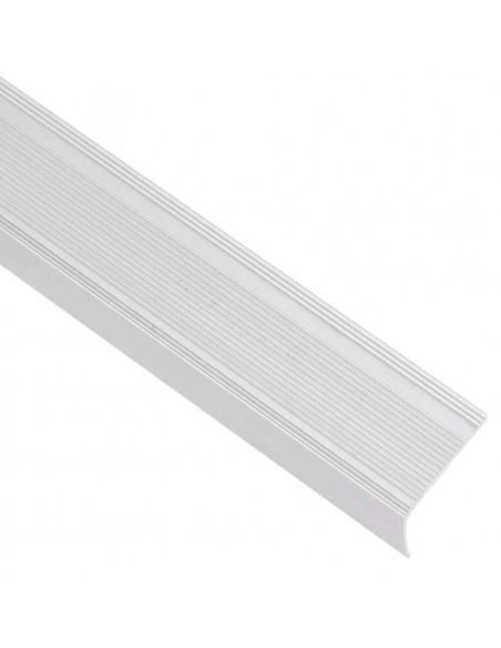 Profili a L per Gradini 15 pz in Alluminio 90 cm Argento