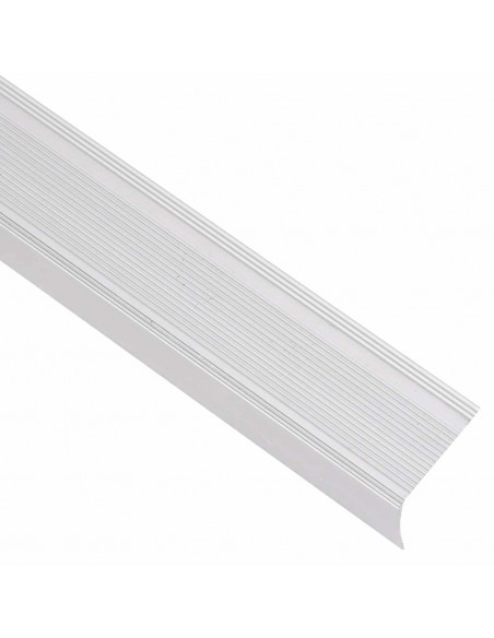 Profili a L per Gradini 5 pz in Alluminio 100 cm Argento
