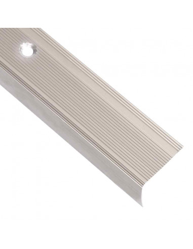 Profili a L per Gradini 5 pz in Alluminio 90 cm Champagne