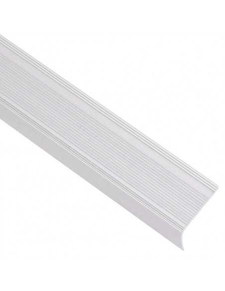 Profili a L per Gradini 5 pz in Alluminio 100 cm Argento