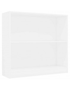 Libreria Bianca 80x24x75 cm in Legno Multistrato