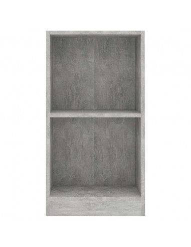 Libreria Grigio Cemento 40x24x75 cm in Legno Multistrato