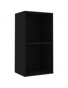 Libreria Nera 40x30x76,5 cm in Legno Multistrato