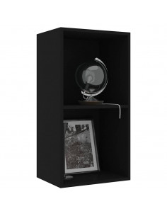 Libreria Nera 40x30x76,5 cm in Legno Multistrato 2