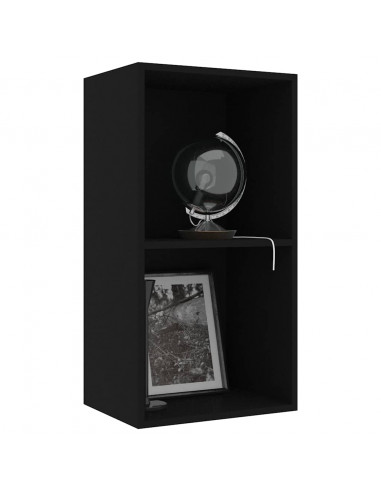 Libreria Nera 40x30x76,5 cm in Legno Multistrato