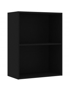 Libreria Nera 60x30x76,5 cm in Legno Multistrato