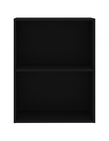 Libreria Nera 60x30x76,5 cm in Legno Multistrato