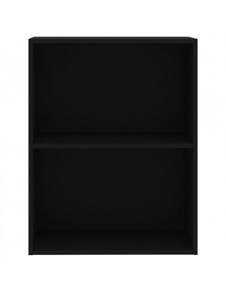Libreria Nera 60x30x76,5 cm in Legno Multistrato