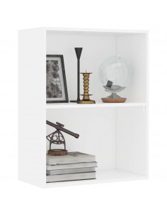 Libreria Bianca 60x30x76,5 cm in Legno Multistrato 2