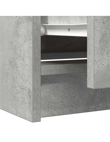 Mobile Porta TV Grigio Cemento 60x35x54 cm in Legno Multistrato