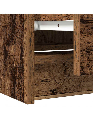 Mobile Porta TV Legno Antico 60x35x54 cm in Legno Multistrato