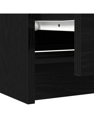 Mobile Porta TV Nero 60x35x54 cm in Legno Multistrato