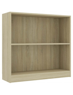 Libreria Rovere Sonoma 80x24x75 cm in Legno Multistrato