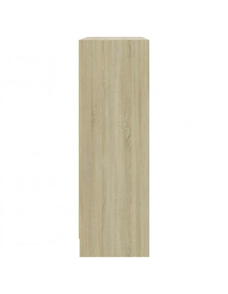 Libreria Rovere Sonoma 80x24x75 cm in Legno Multistrato