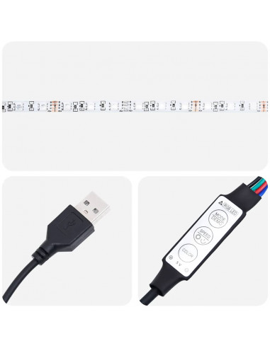 Comodino con Luci LED Rovere Sonoma 38x34x65 cm