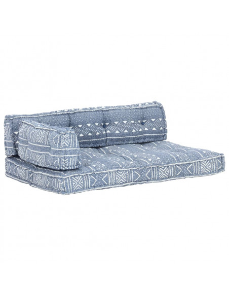Cuscino per Divani Pallet Indaco in Tessuto Patchwork