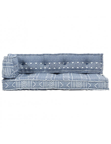 Cuscino per Divani Pallet Indaco in Tessuto Patchwork