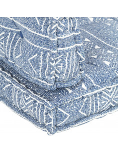 Cuscino per Divani Pallet Indaco in Tessuto Patchwork 2