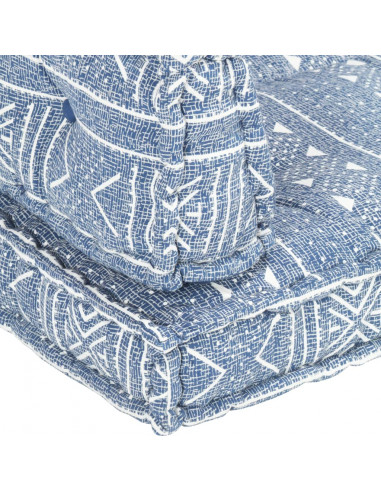 Cuscino per Divani Pallet Indaco in Tessuto Patchwork