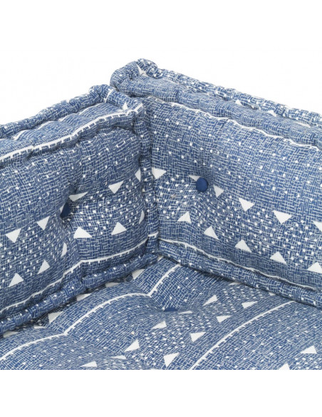 Cuscino per Divani Pallet Indaco in Tessuto Patchwork