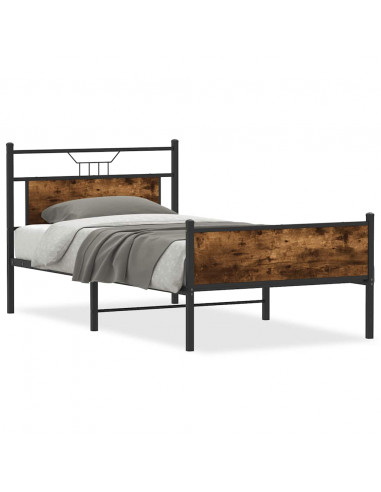 Giroletto senza Materasso Rovere Fumo 107x203 cm in Truciolato