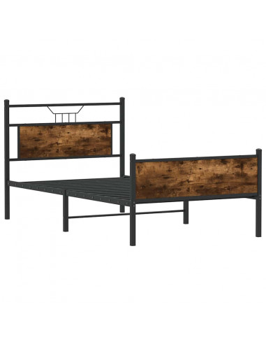 Giroletto senza Materasso Rovere Fumo 107x203 cm in Truciolato