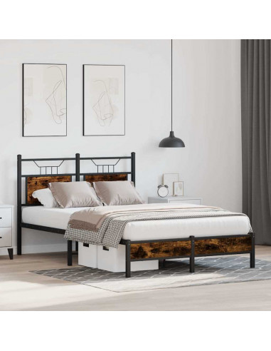 Giroletto senza Materasso Rovere Fumo 120x190 cm in Truciolato