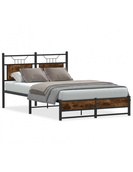 Giroletto senza Materasso Rovere Fumo 120x190 cm in Truciolato