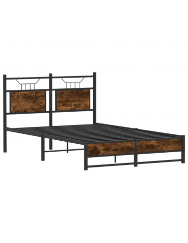 Giroletto senza Materasso Rovere Fumo 120x190 cm in Truciolato