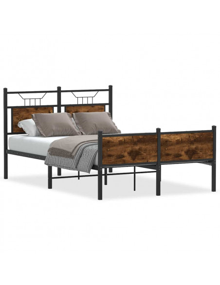 Giroletto senza Materasso Rovere Fumo 120x190 cm in Truciolato