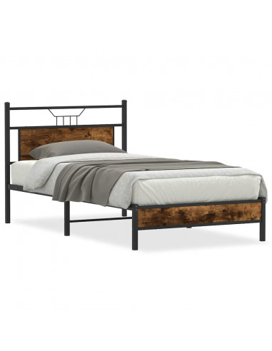 Giroletto senza Materasso Rovere Fumo 107x203 cm in Truciolato