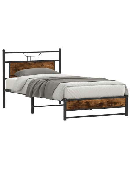 Giroletto senza Materasso Rovere Fumo 107x203 cm in Truciolato