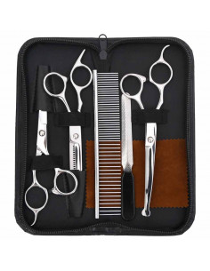 Set Forbici da Toelettatura Cani 6 pz in Acciaio Inossidabile 2