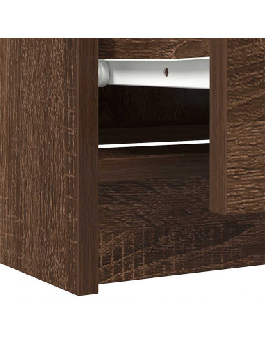 Mobile TV Rovere Marrone 60x35x54 cm in Legno Multistrato