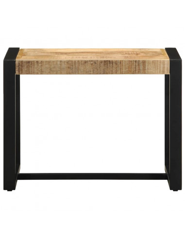 Panca 60x35x45 cm in Legno Massello di Mango Grezzo