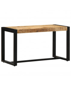 Panca 80x35x45 cm in Legno Massello di Mango Grezzo 2