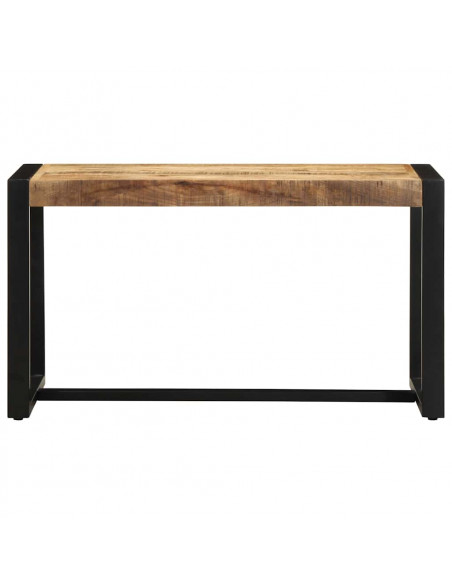 Panca 80x35x45 cm in Legno Massello di Mango Grezzo