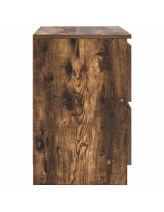 Mobile TV Rovere Fumo 60x35x54 cm in Legno Multistrato