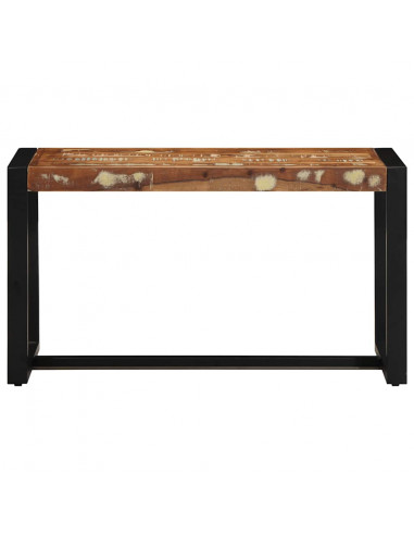 Panca Multicolore 80x35x45 cm in Legno Massello Recupero